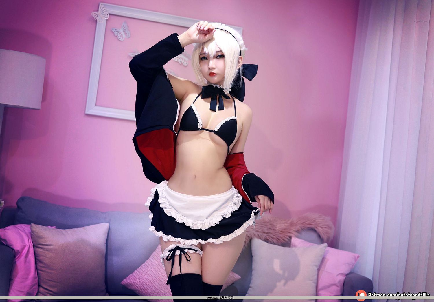 CoserСPotato Godzilla - Saber Alter Maid ͼ