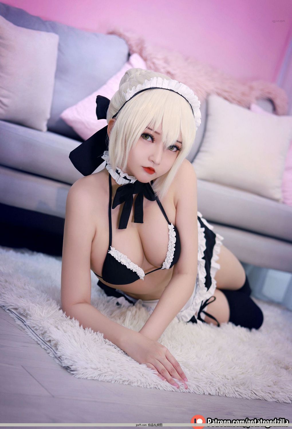 CoserСPotato Godzilla - Saber Alter Maid ͼ